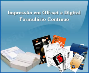 Impressão em Off-set e Digital Formulário Contínuo